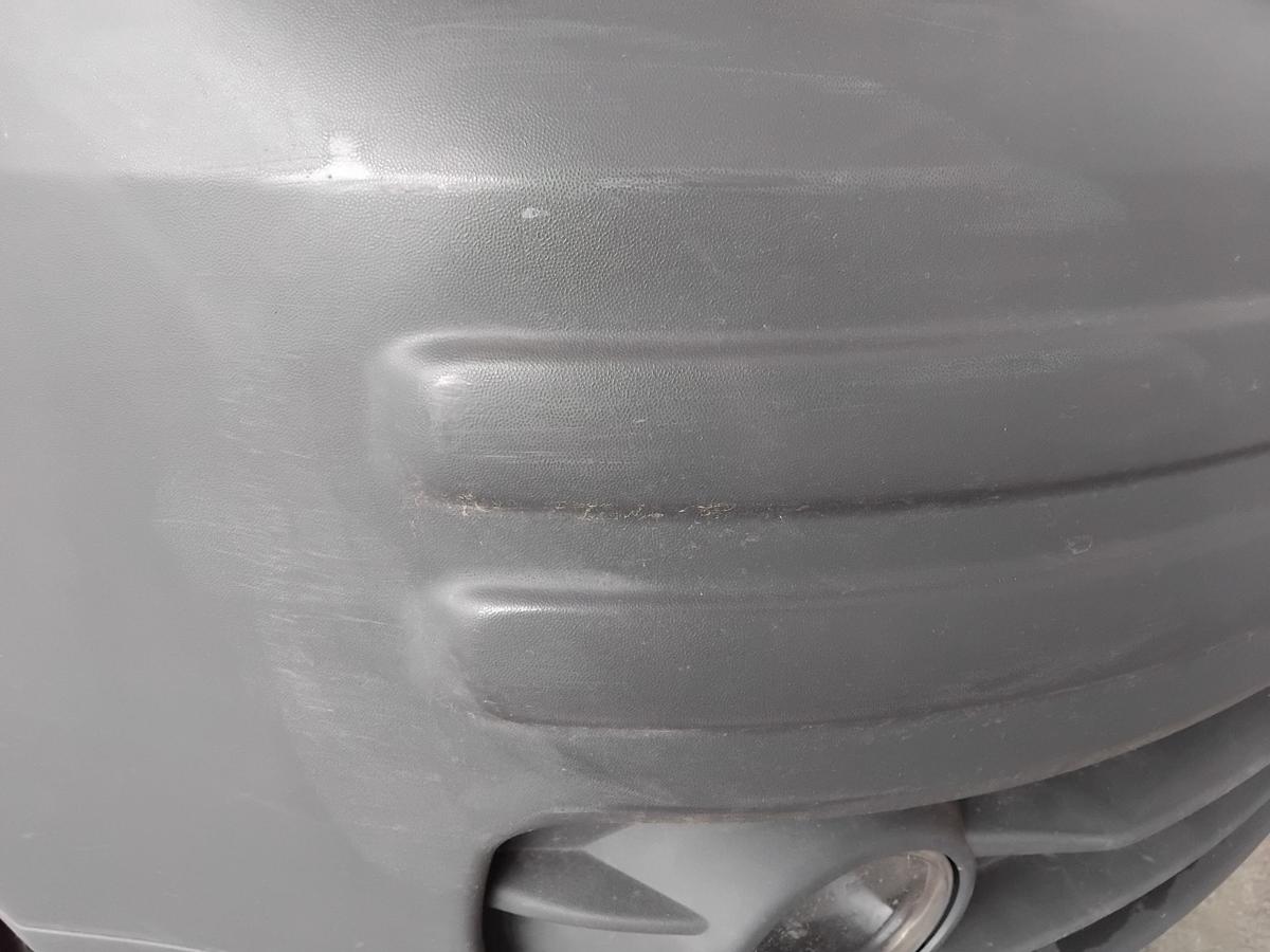 VW Caddy 2K orig Sto&szlig;f&auml;nger Sto&szlig;stange vorn dunkelgrau unlackiert BJ2009 Kratzer