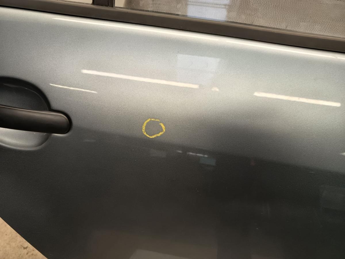 Skoda Fabia 6Y Limo ab 2004 original Tür hinten rechts LF7U-Stone Grey Metallic