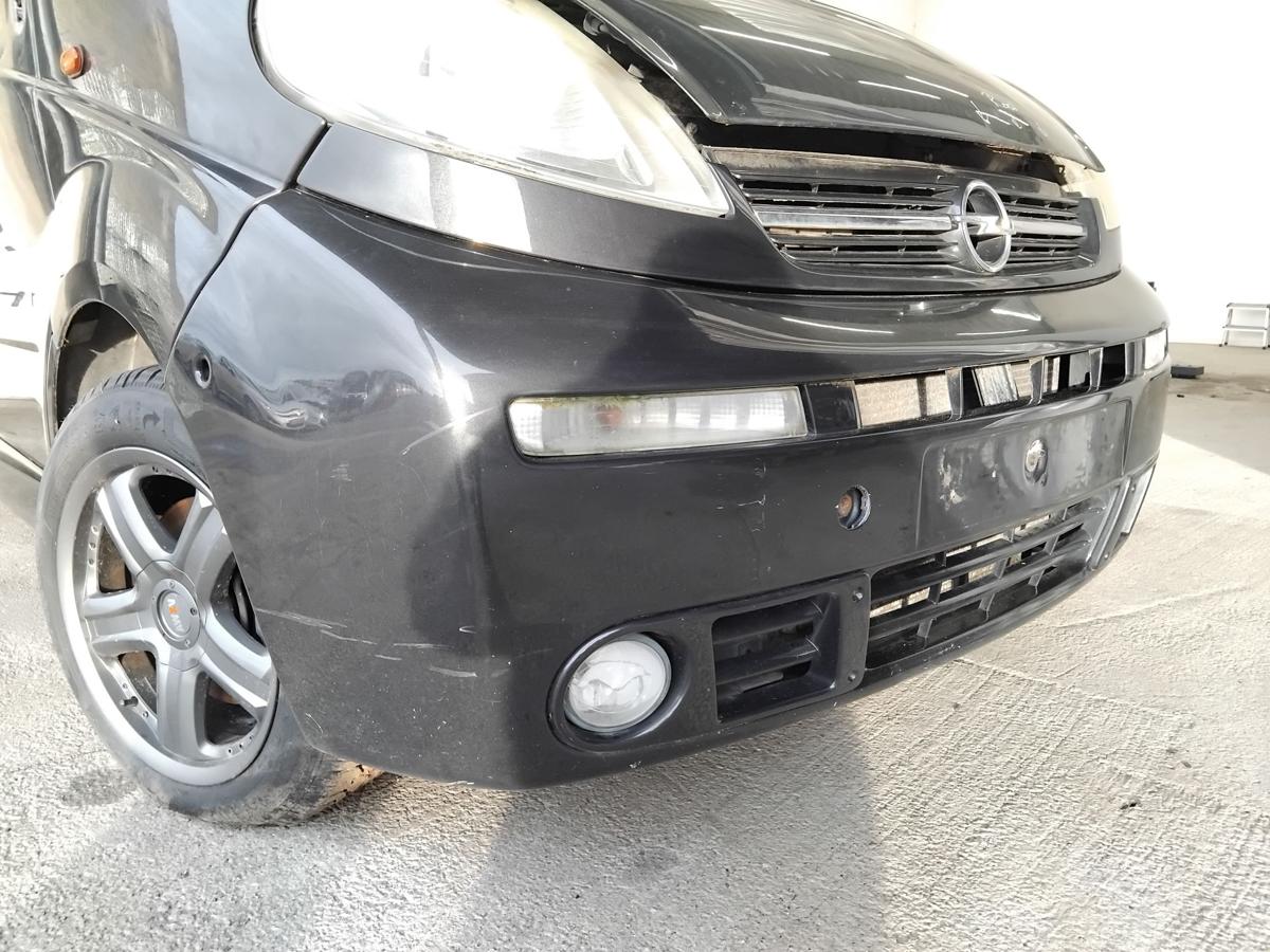 Opel Vivaro A original Stossfänger Stoßstange vorn BJ2003 L298 mitternachtschwarzmetallic