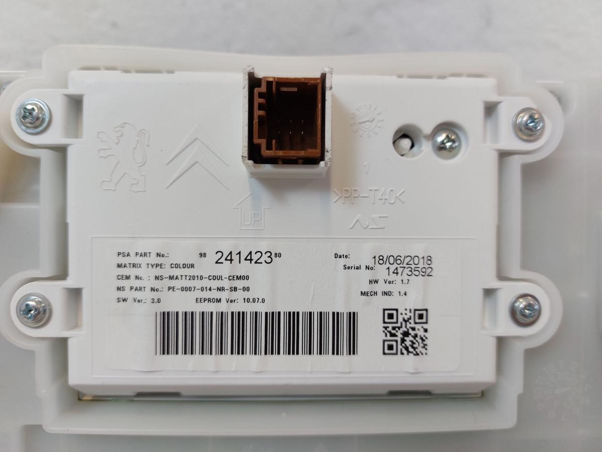Peugeot 2008 I CU ab16 Tacho Kombiinstrument Diesel OEM