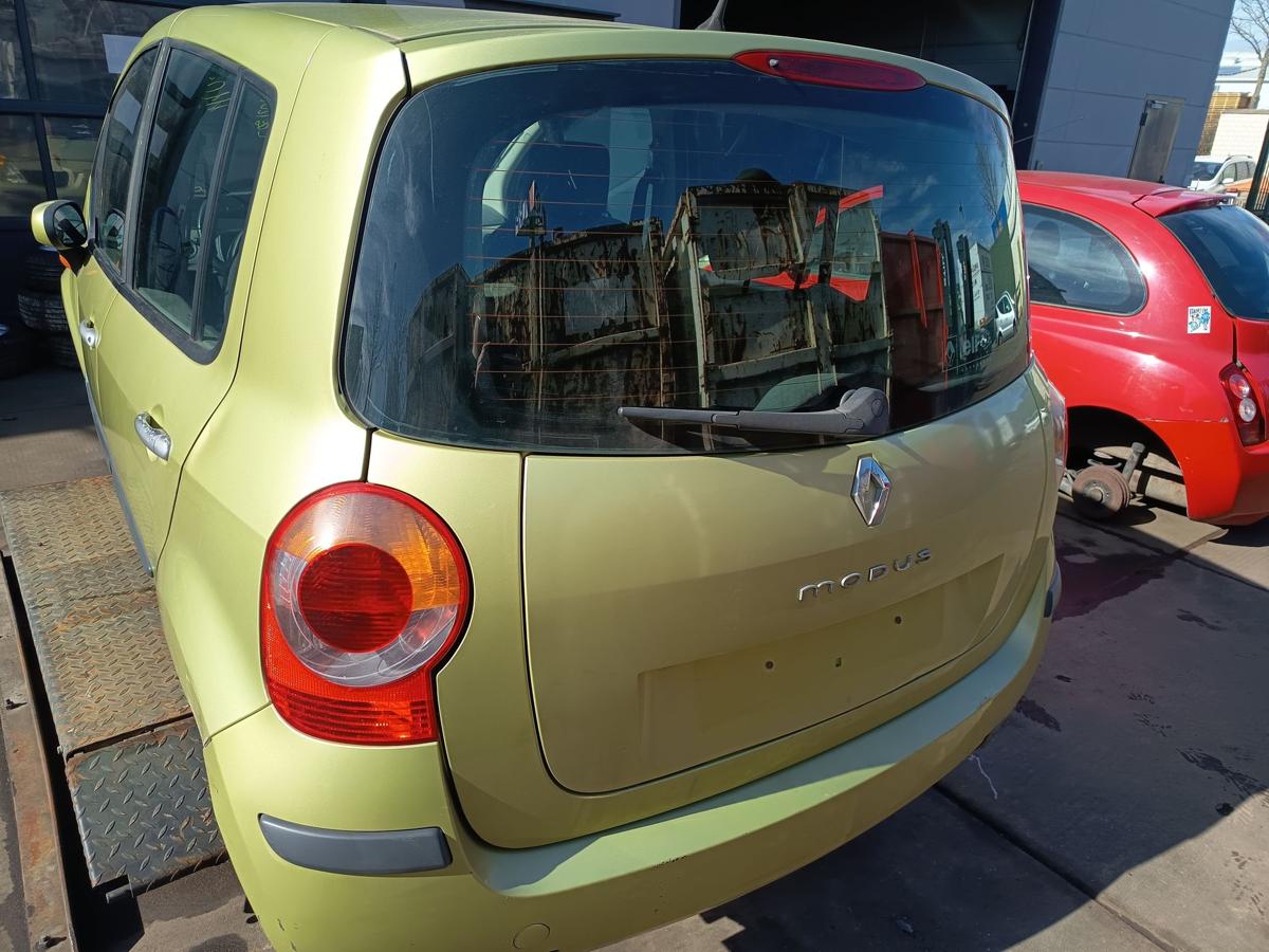 Renault Modus original Heckklappe mit Scheibe TED99 Gr&uuml;n vor Facelift Bj 2005