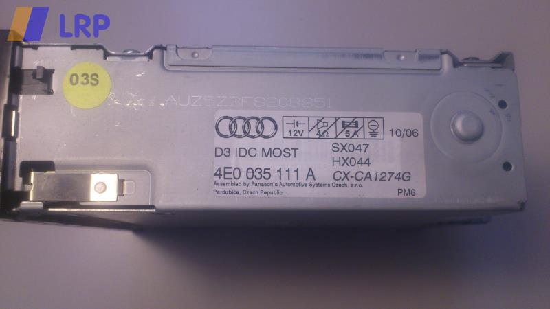 Audi A6 4F C6 Bj.2006 original 6-fach CD-Wechsler DEFEKT 4E0035111A