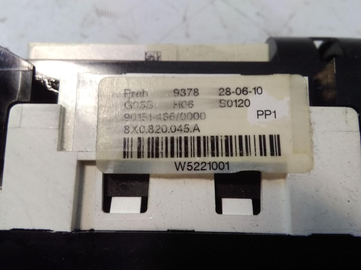 Audi A1 8X original Heizungsregulierung Klimabedienteil BJ2010 8X0820045A