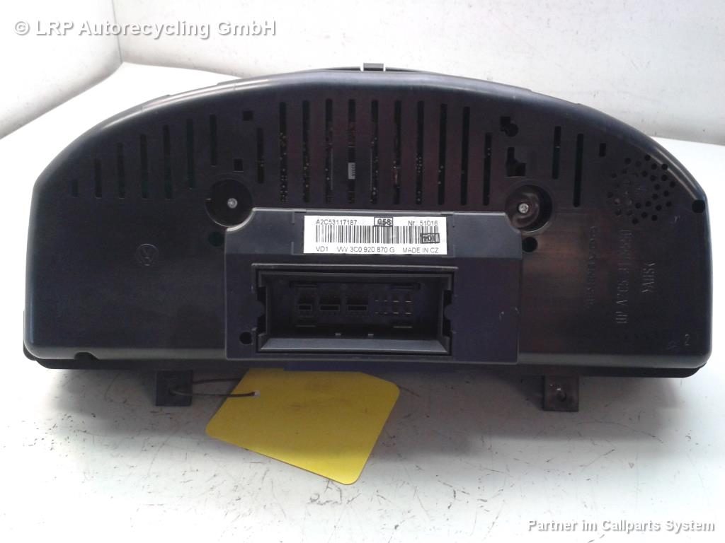 VW Passat 3C BJ2005 Tacho Kombiinstrument 3C0920870G VDO A2C53117187