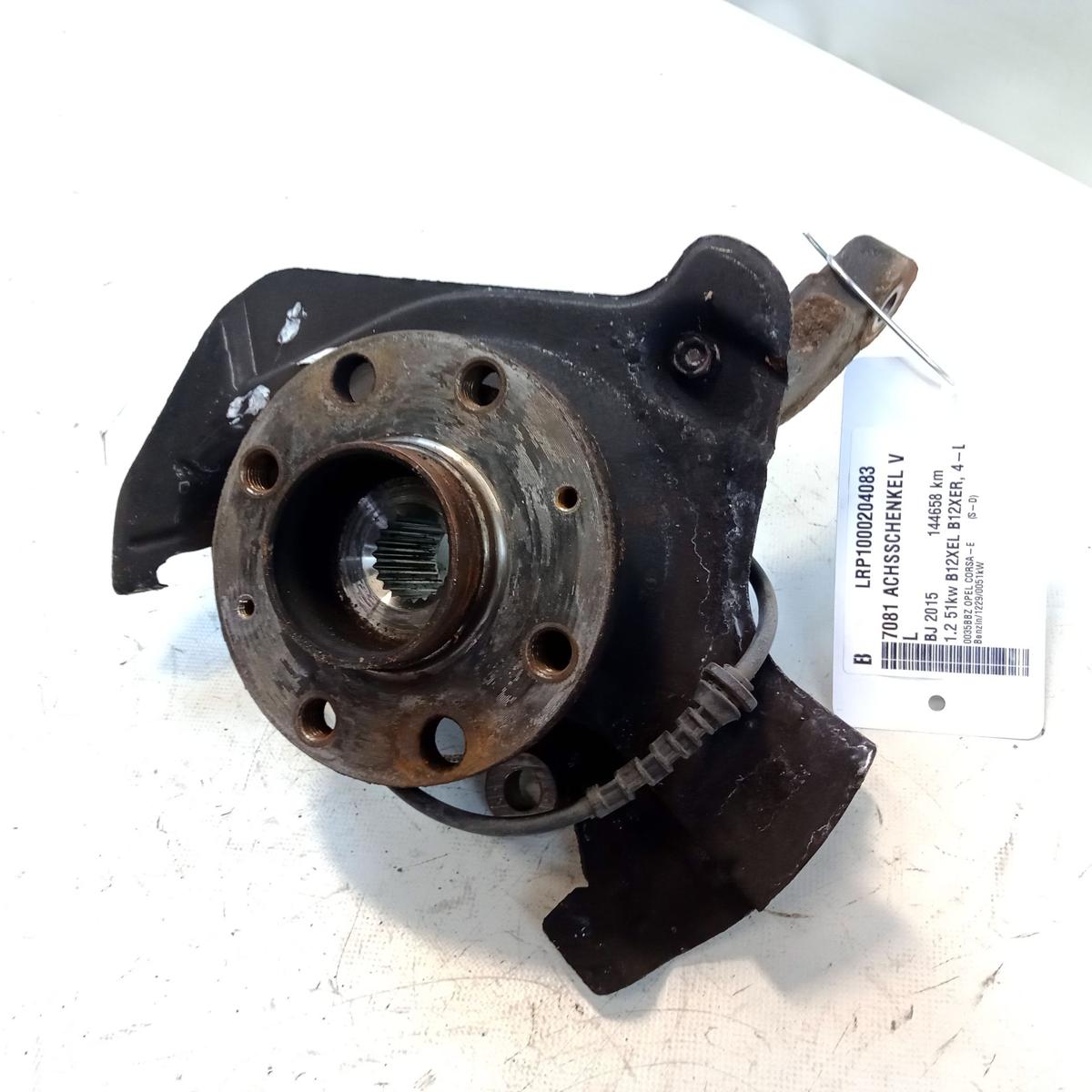 Opel Corsa E Achsschenkel Radlagergeh&auml;use vorn links 1.2 51kw 4-Loch Bj.2015
