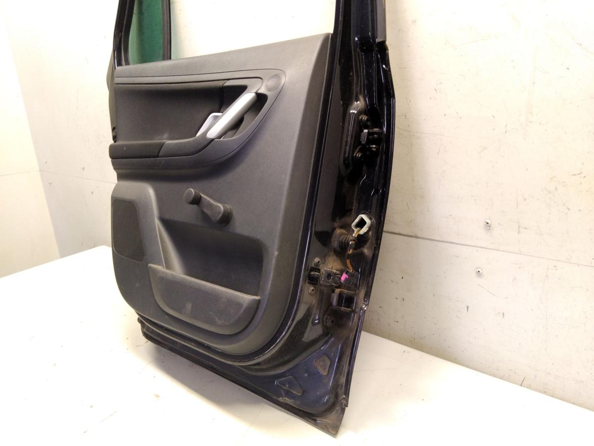 Skoda Fabia 2 Kombi 5J T&uuml;r hinten links schwarzmetallic 9910 Black Magic Bj.2008