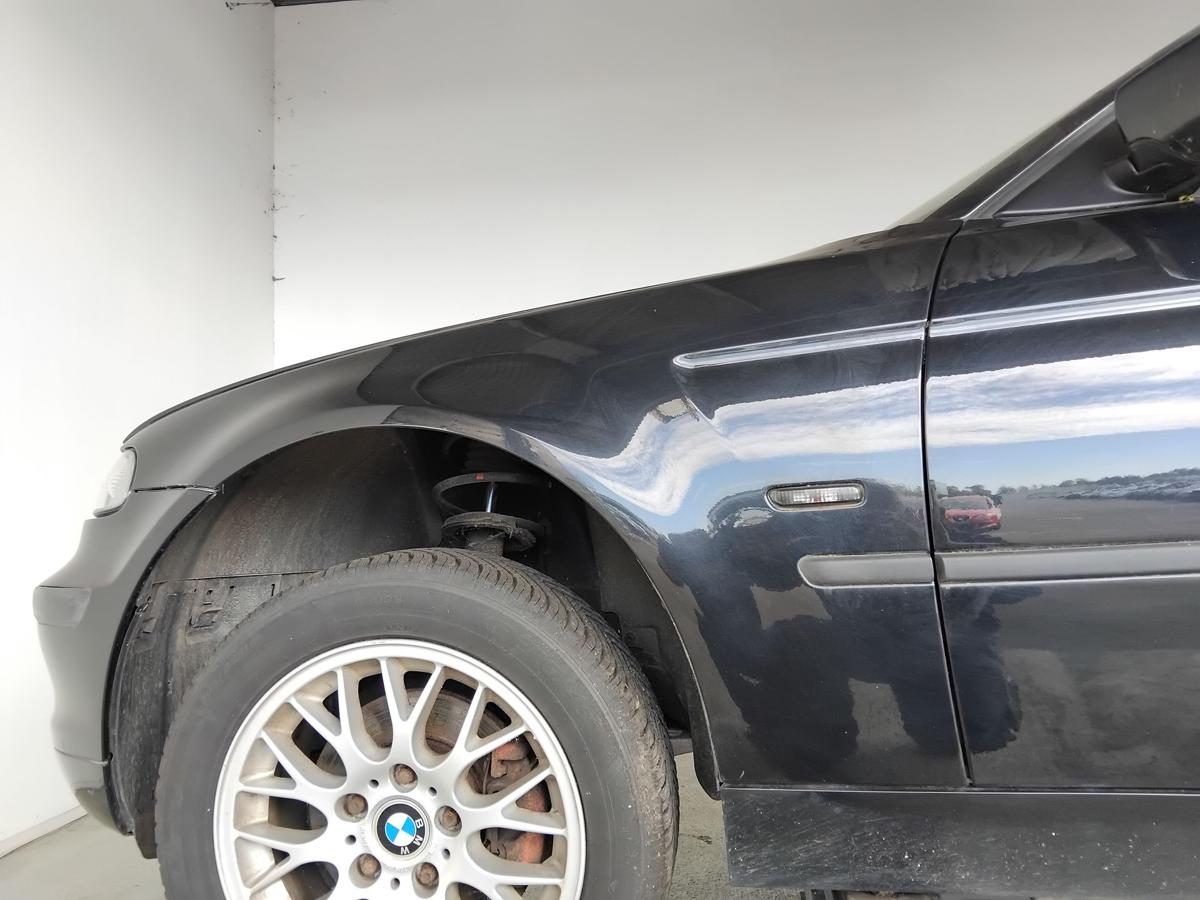 BMW 3er E46 Compact original Kotfl&uuml;gel vorn links 475 Blacksapphiremet. BJ2002
