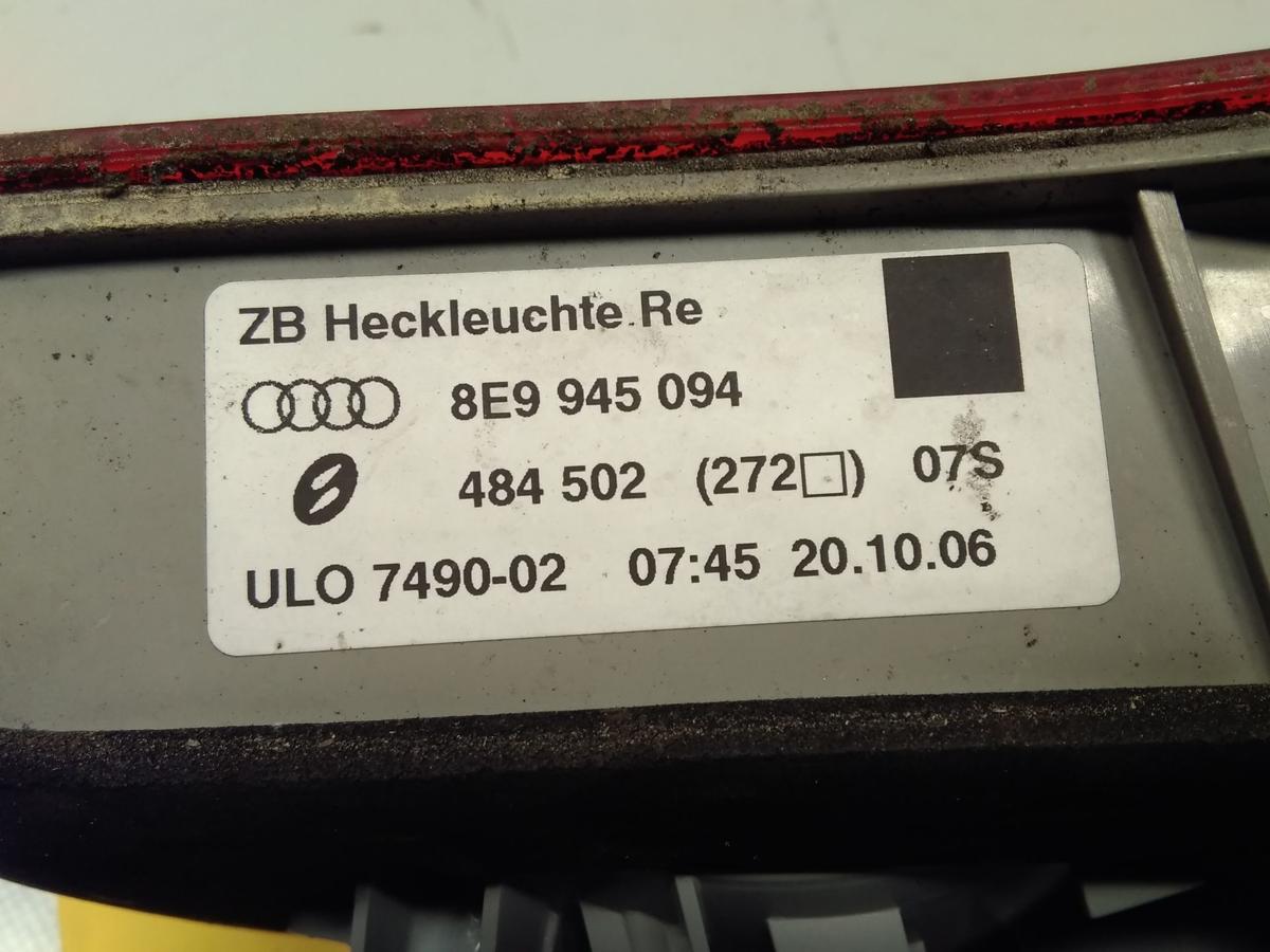 Audi A4 8E B7 Facelift orig. Rückleuchte Heckleuchte rechts innen Avant BJ2006