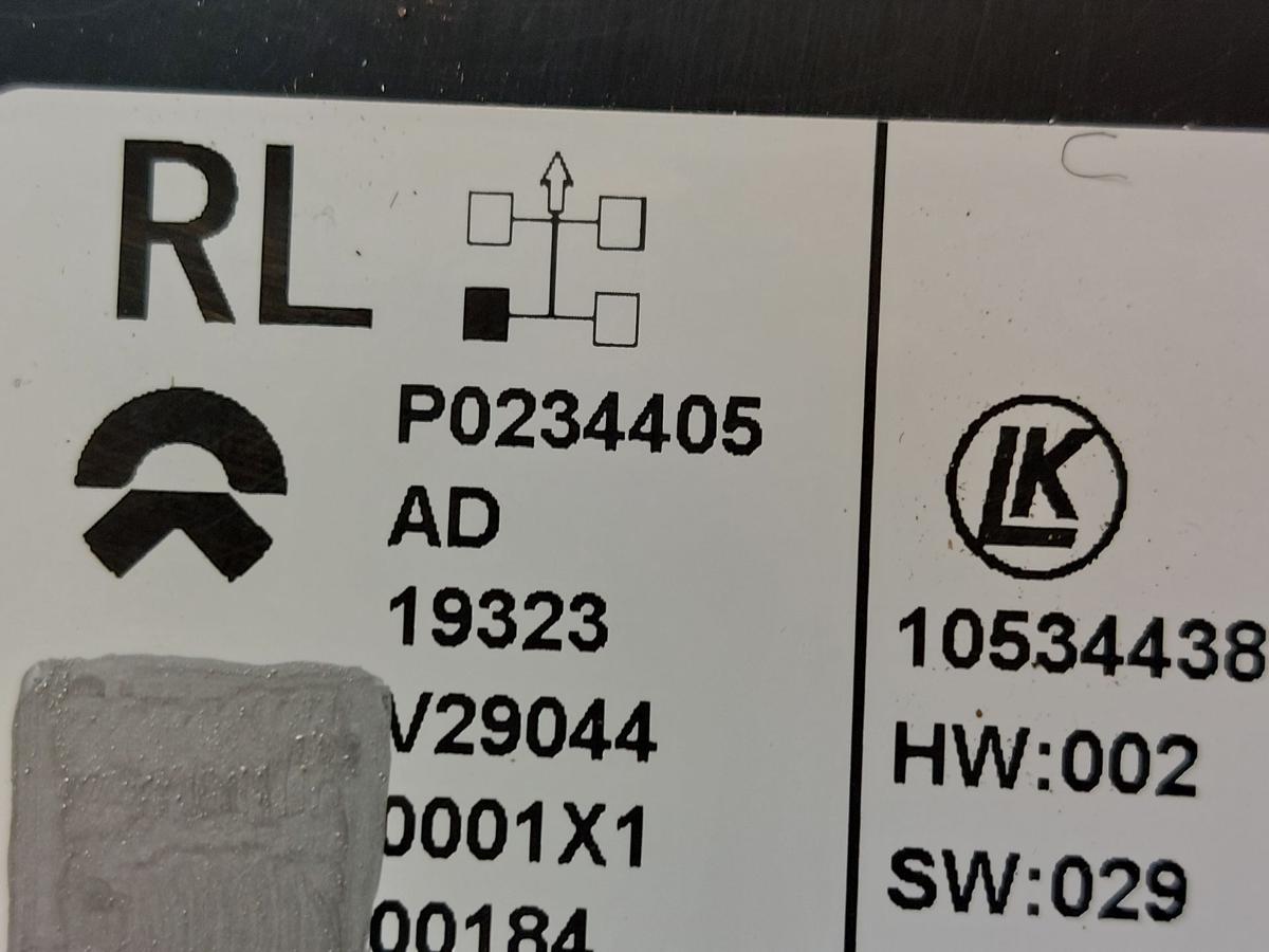 NIO EL6 Elektro SUV T&uuml;rsteuerger&auml;t hinten links Steuerteil Fondt&uuml;r