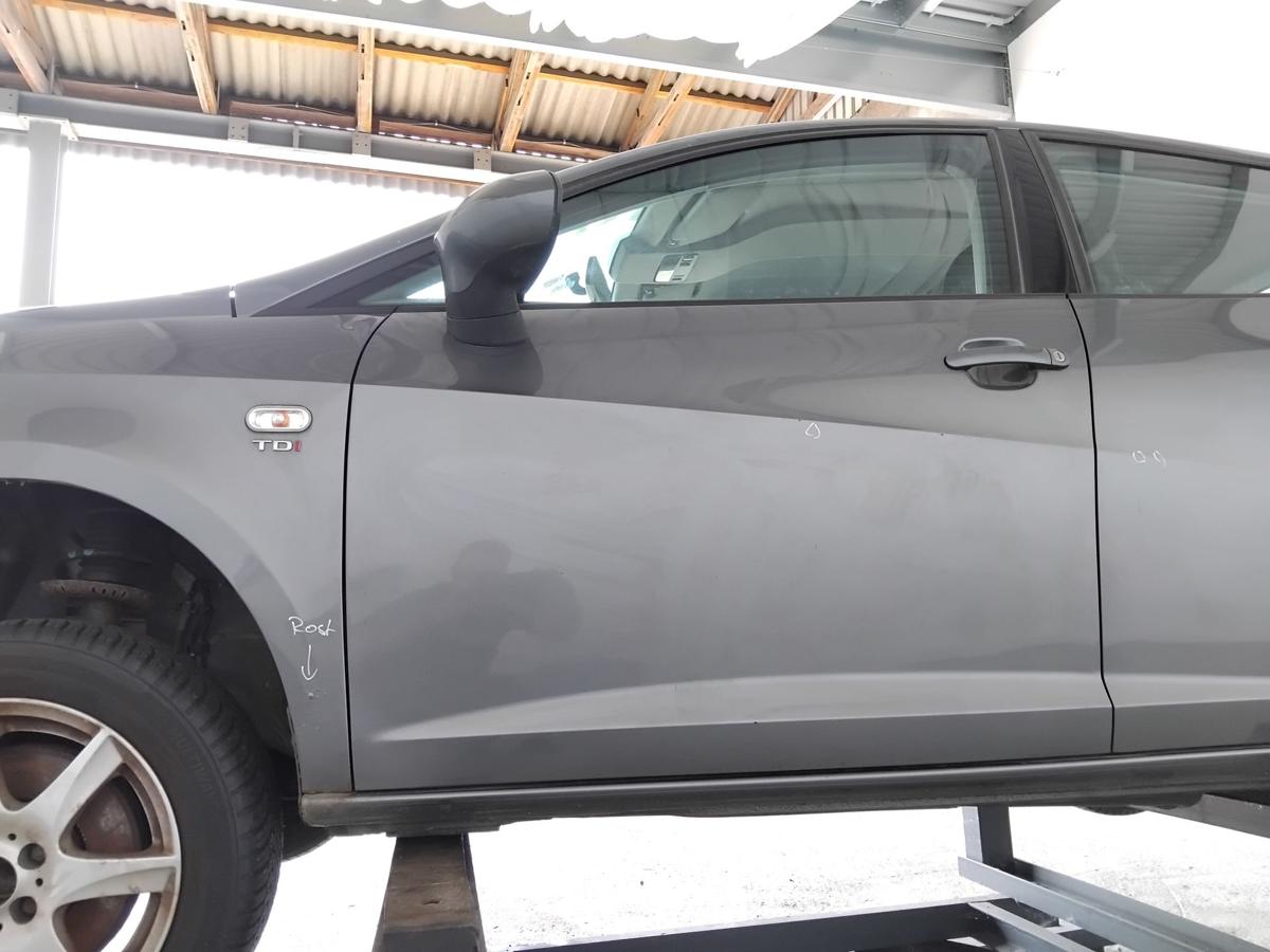 Seat Ibiza IV 6J Tür vorn links Fahrertür 5-Türer LX7R lavagraumetallic BJ2012