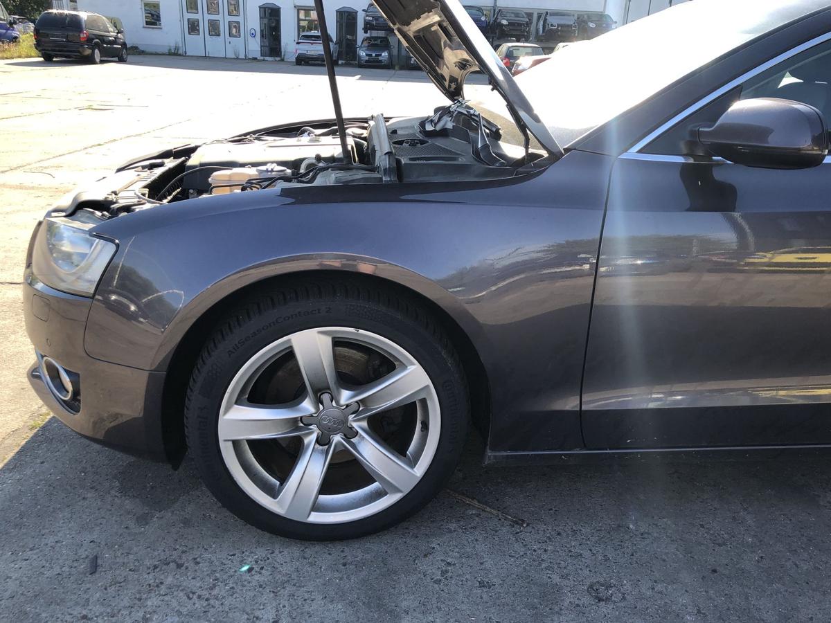 Audi A5 8T Sportback Kotfl&uuml;gel vorn links Fahrerseite Alu LZ4X Amethystgrau Met