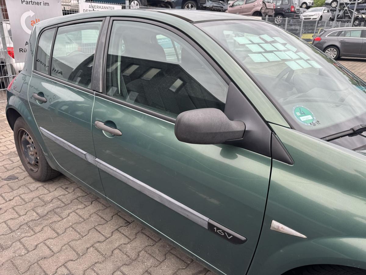 Renault Megane 2 original T&uuml;r vorn rechts D96 Vert Giverny Metallic Rohbau Bj.2004