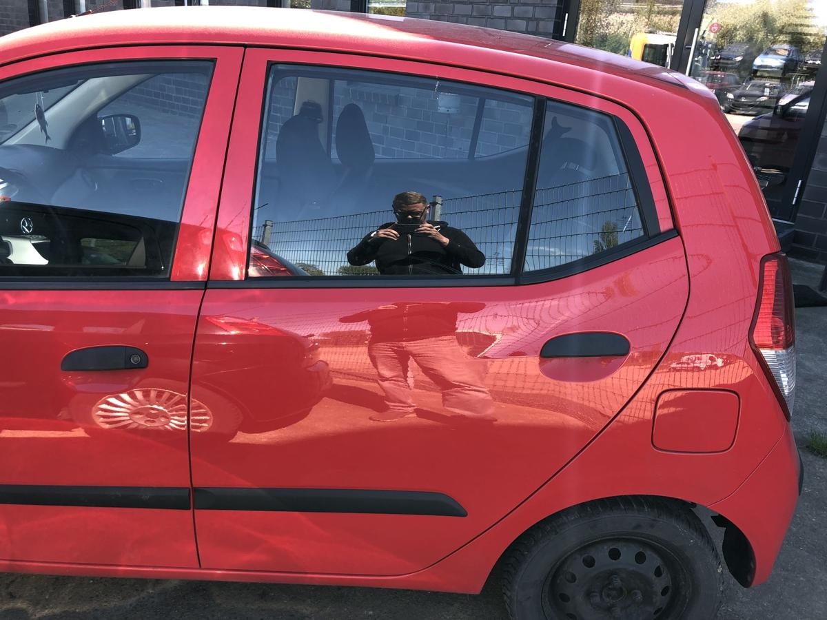 Hyundai i10 PA T&uuml;r hinten links Fondt&uuml;r im Rohbau H4 Electric Red