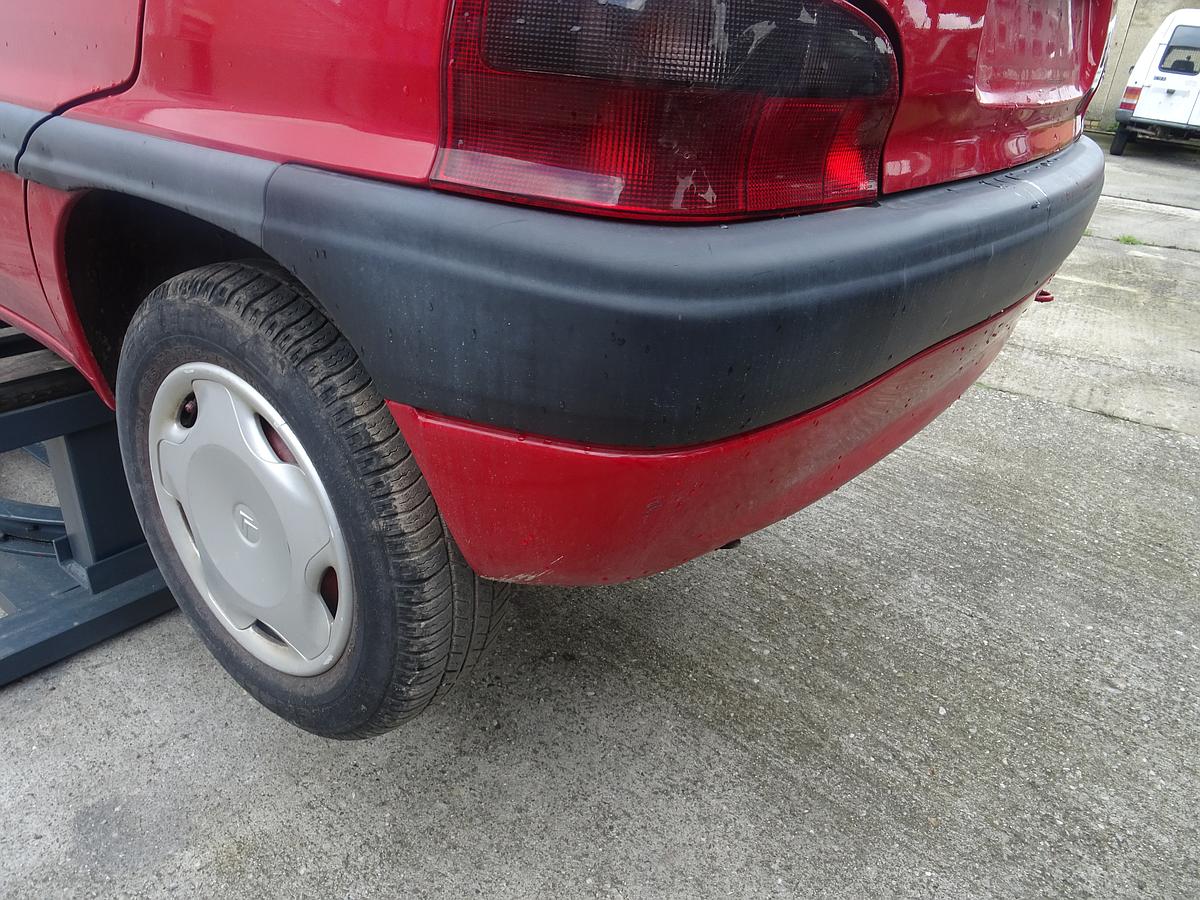 Citroen Saxo original Stoßstange Stossfänger hinten Rot