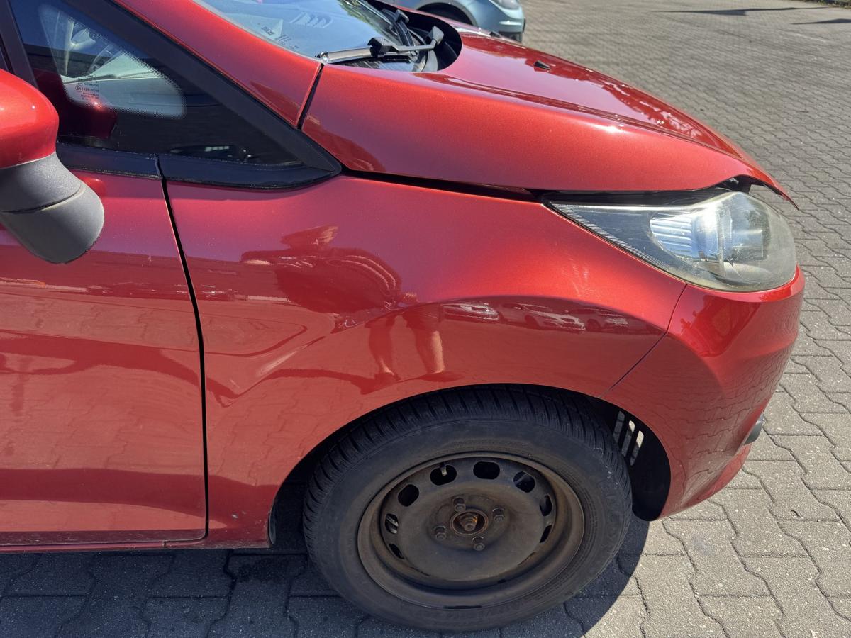 Ford Fiesta JA8 original Kotfl&uuml;gel vorn rechts Tango Rot Bj.2010