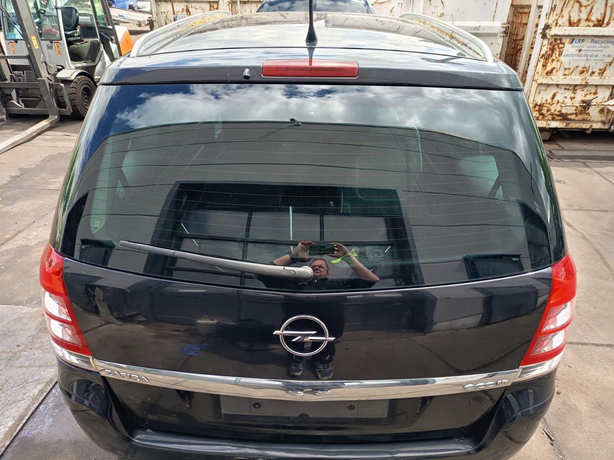 Opel Zafira B original Heckklappe mit Scheibe Z20R Saphirschwarz Bj 2011