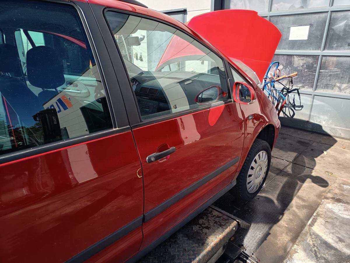 VW Sharan 7M original T&uuml;r vorn rechts Beifahrer Rohbau K3A Paprikarot Bj 2005
