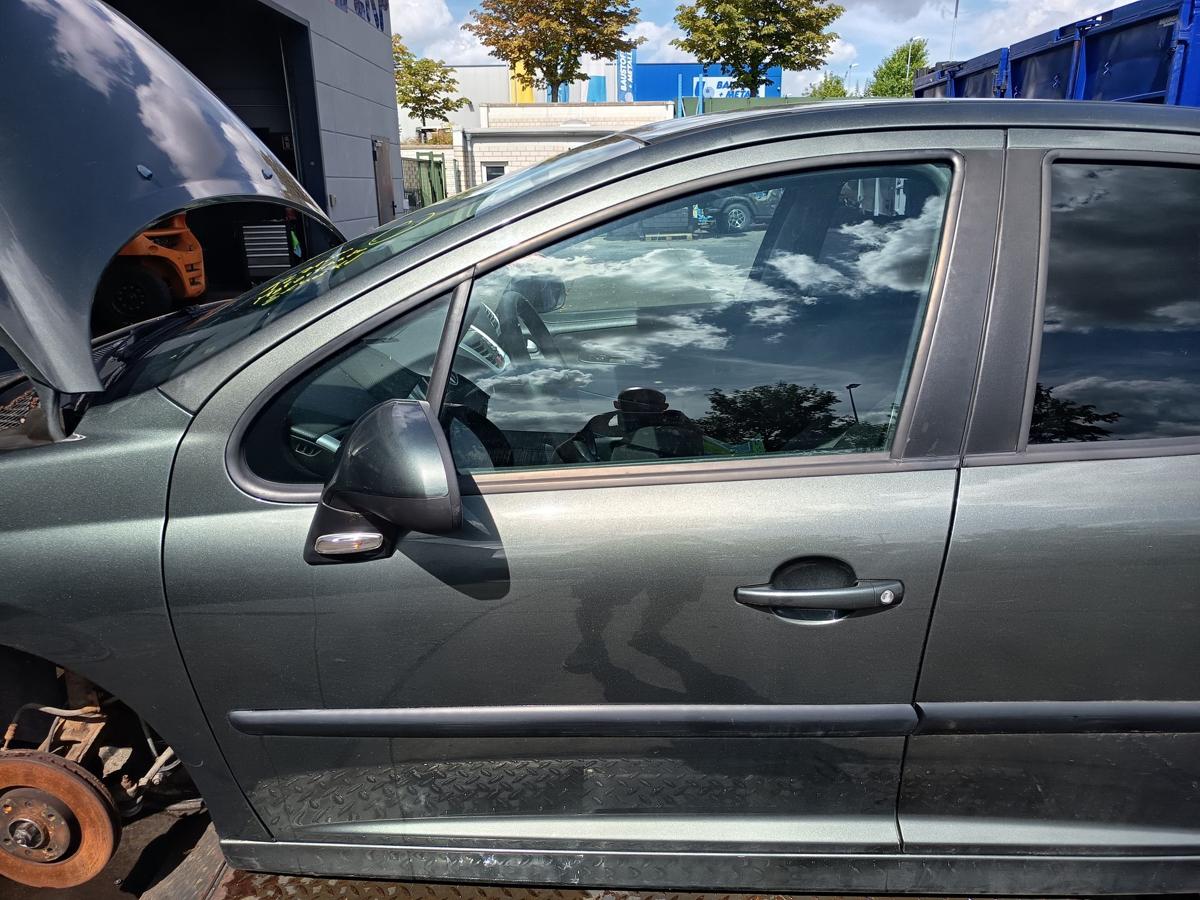 Peugeot 207 original T&uuml;r vorn links Fahrer EZQ Manitobagrau Bj 2009