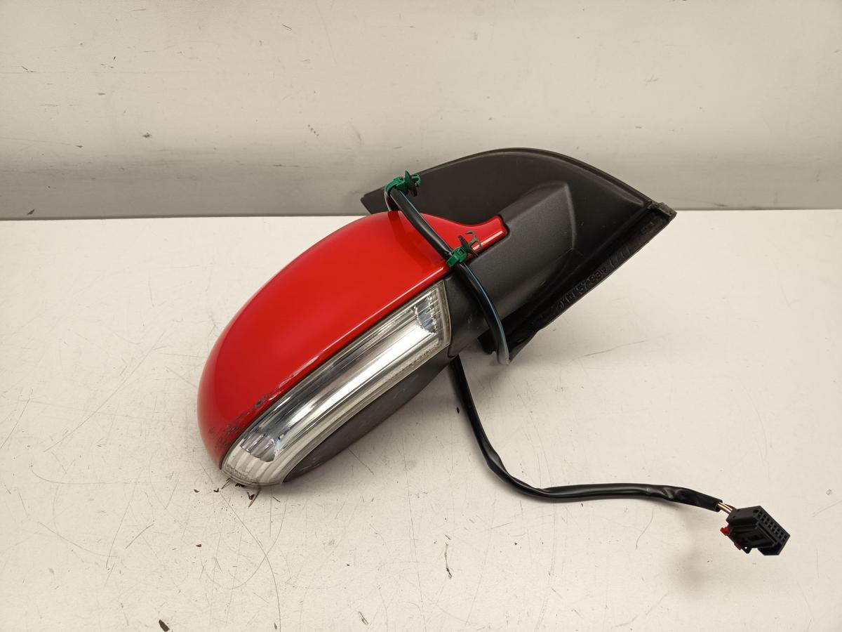 VW Golf V orig Au&szlig;enspiegel rechts Beifahrer elektrisch LY3D Tornadorot Bj 2004