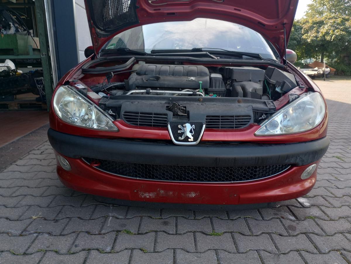 Peugeot 206 original Stoßstange Stossfänger vorn NSW EKQ Luziferrot Bj 2004