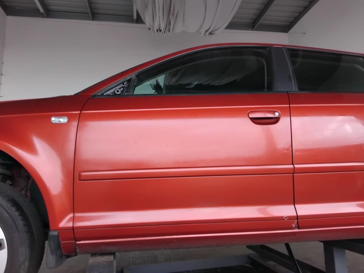 Audi A3 8P Sportback T&uuml;r vorn links Fahrert&uuml;r granatrot LZ3F 5-t&uuml;rig BJ2007
