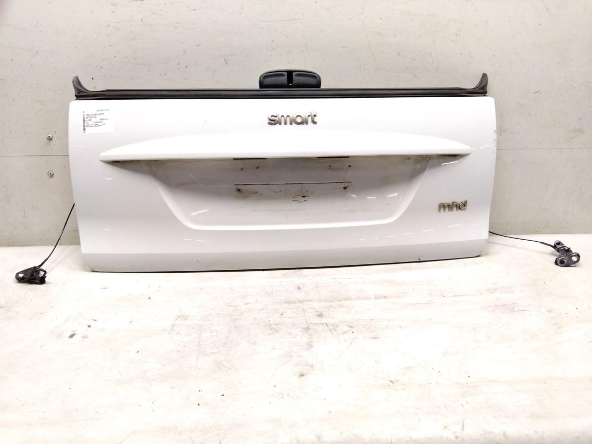 Smart Fortwo 451 original Heckklappe Unterteil mit Beplankung weiss BJ2009