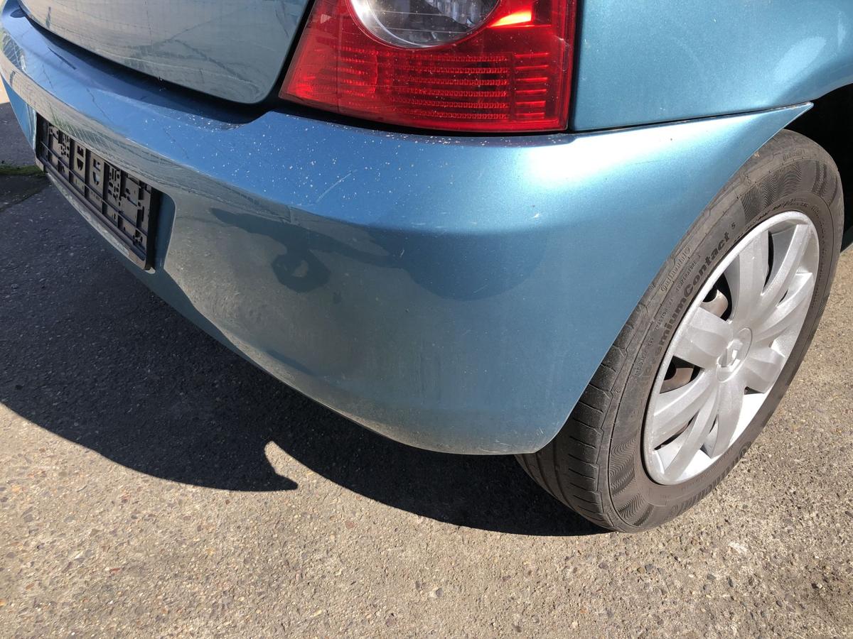 Renault Clio II 2 Campus Sto&szlig;f&auml;nger hinten Hecksch&uuml;rze TEF47 Blau Cyclade