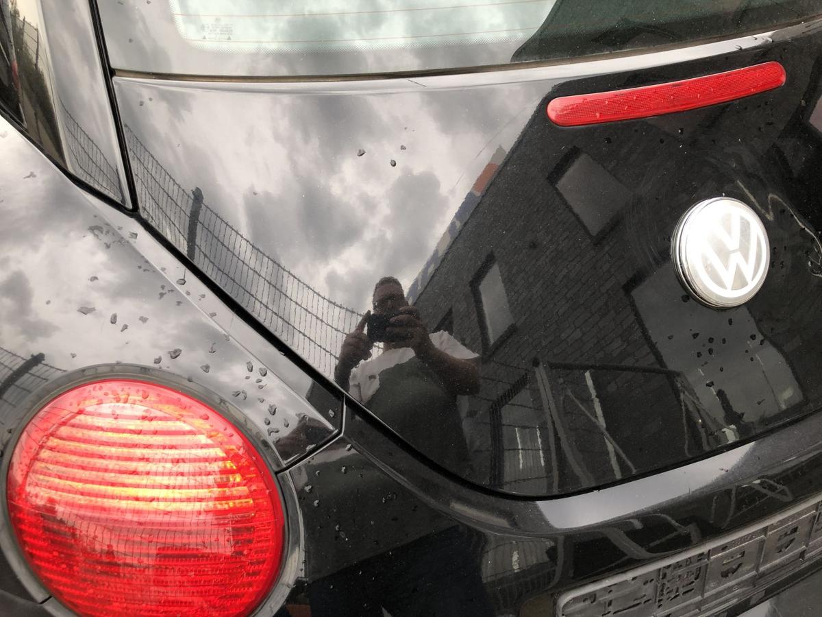 VW New Beetle 9C Heckklappe Kofferklappe Heckdeckel mit Scheibe L041 Dellen