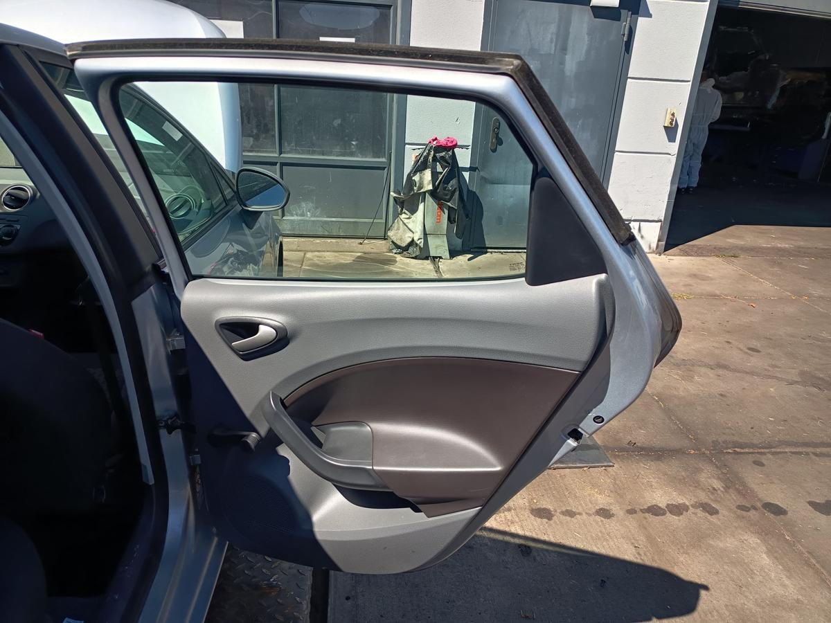 Seat Ibiza 6J original T&uuml;r Roht&uuml;r hinten rechts LS7Y Luna Silber Baujahr 2010