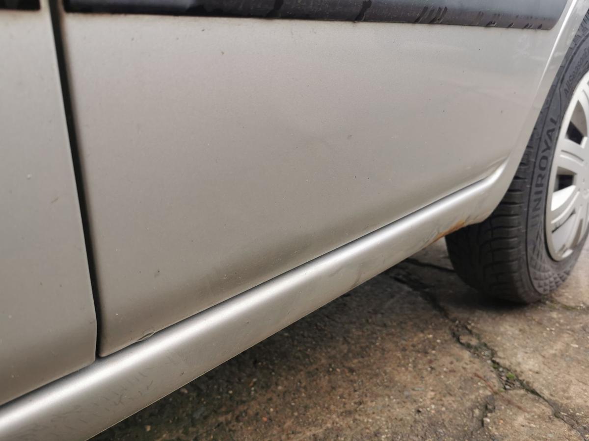 Fiat Panda 169 Tür Autotür Rohbautür Fondtür hinten links 647 Grigio Steel Met