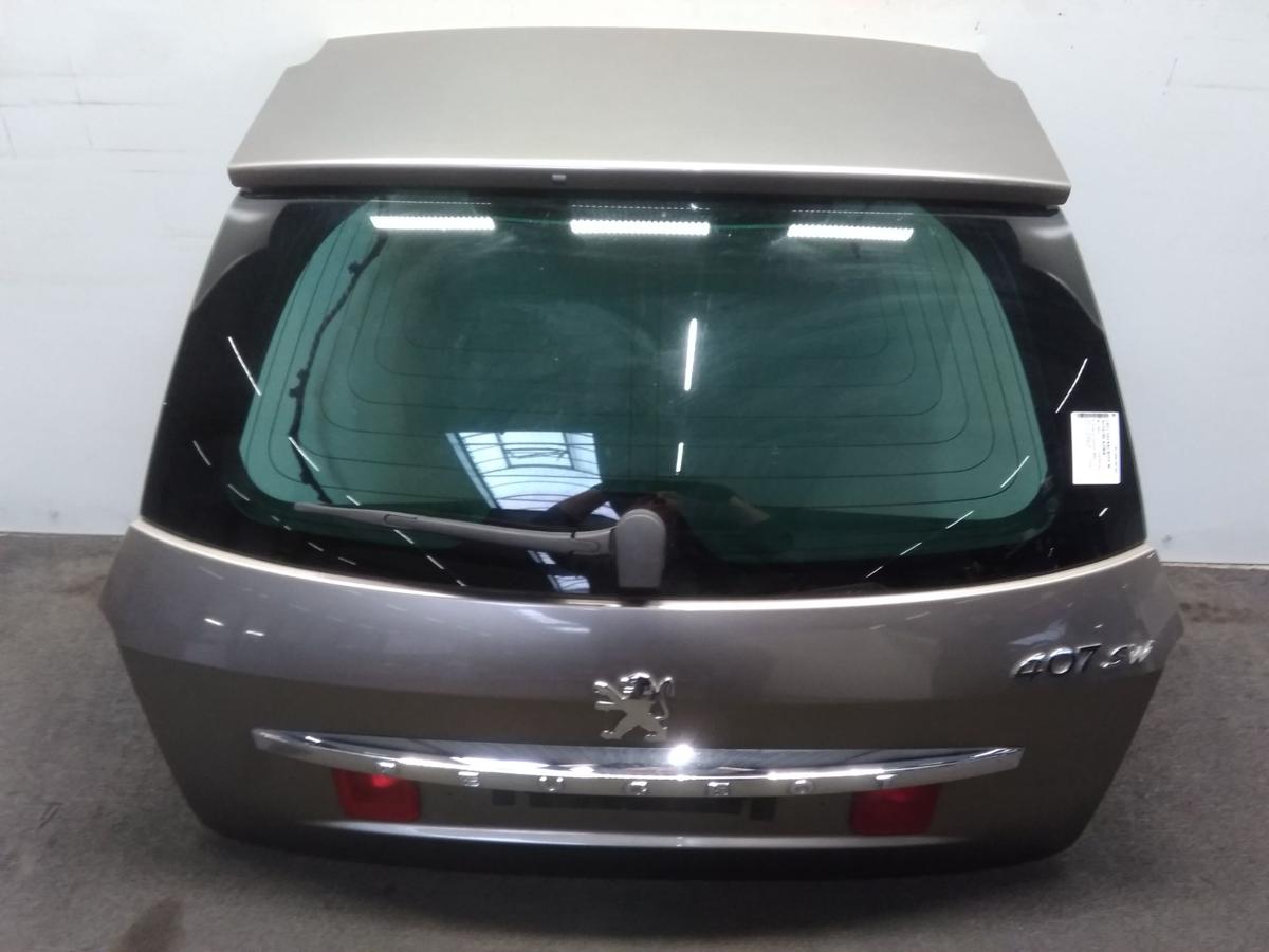 Peugeot 407SW original Heckklappe mit Heckscheibe Kombi Erlengraumetallic KDA BJ2005