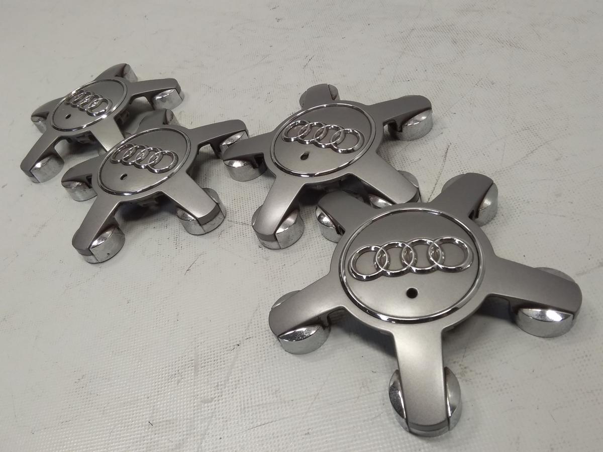 Original Satz Audi Nabenabdeckkappen Felgendeckel Nabendeckel grau 4F0601165N