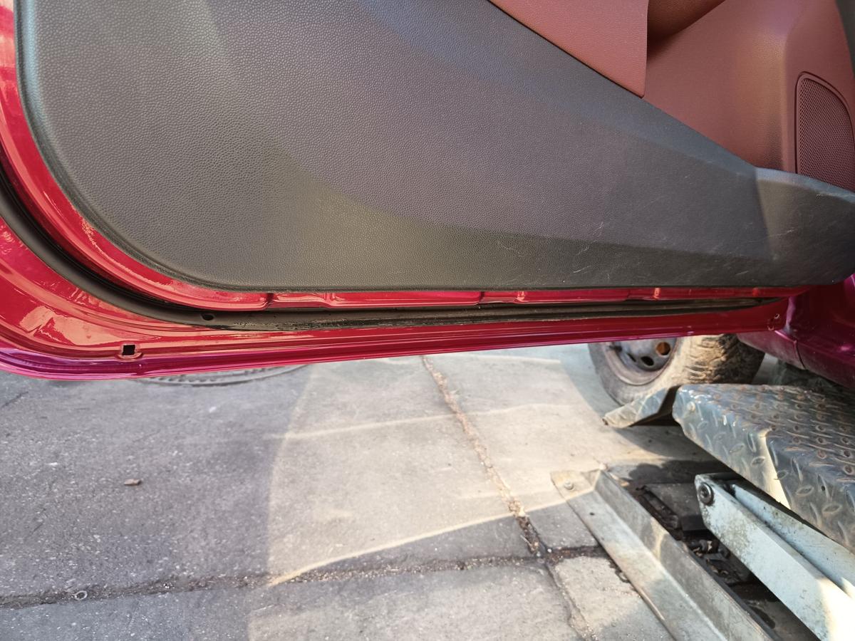 Ford Fiesta MK7 original T&uuml;r links Hot Magenta vor Facelift Baujahr 2009