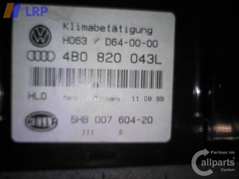 Audi A6 C5 Heizungsregulierung 5HB00760420 BJ1998