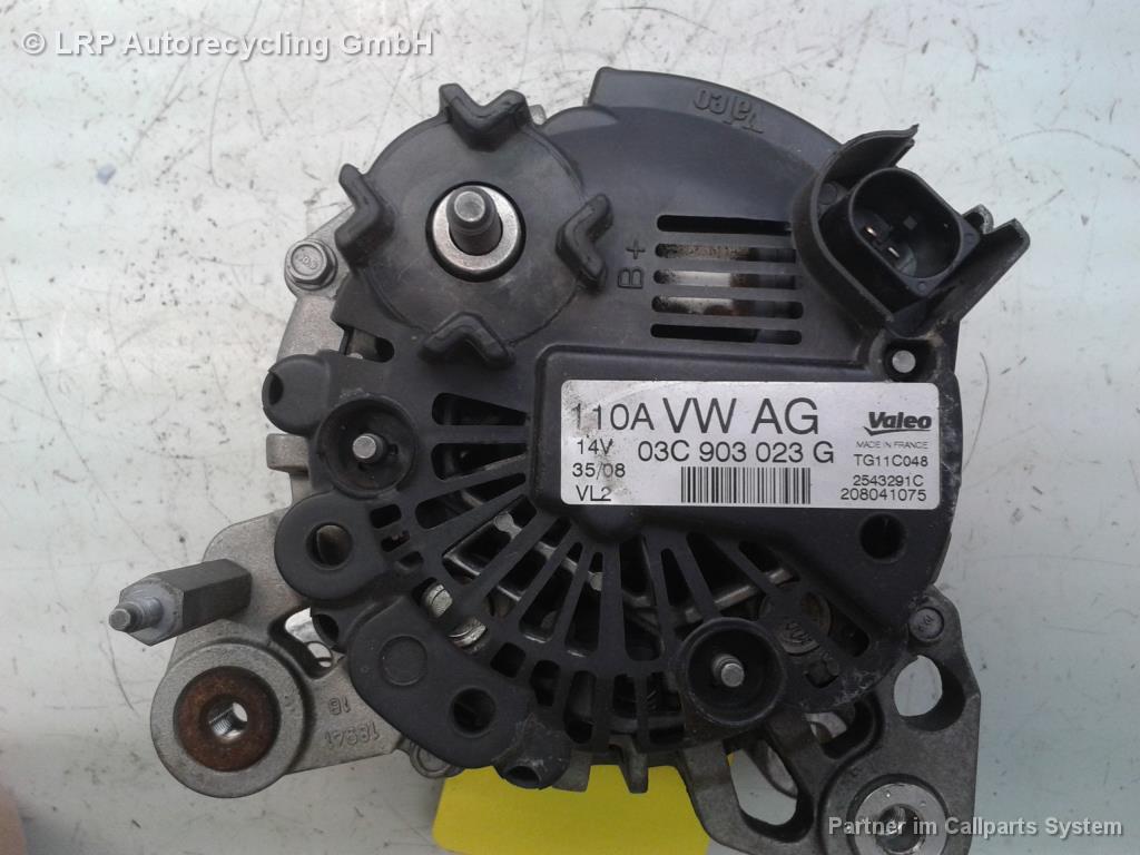 VW Golf 5 Variant 1K5 Lichtmaschine 110A Generator 03C903023G 2543291C BJ2008