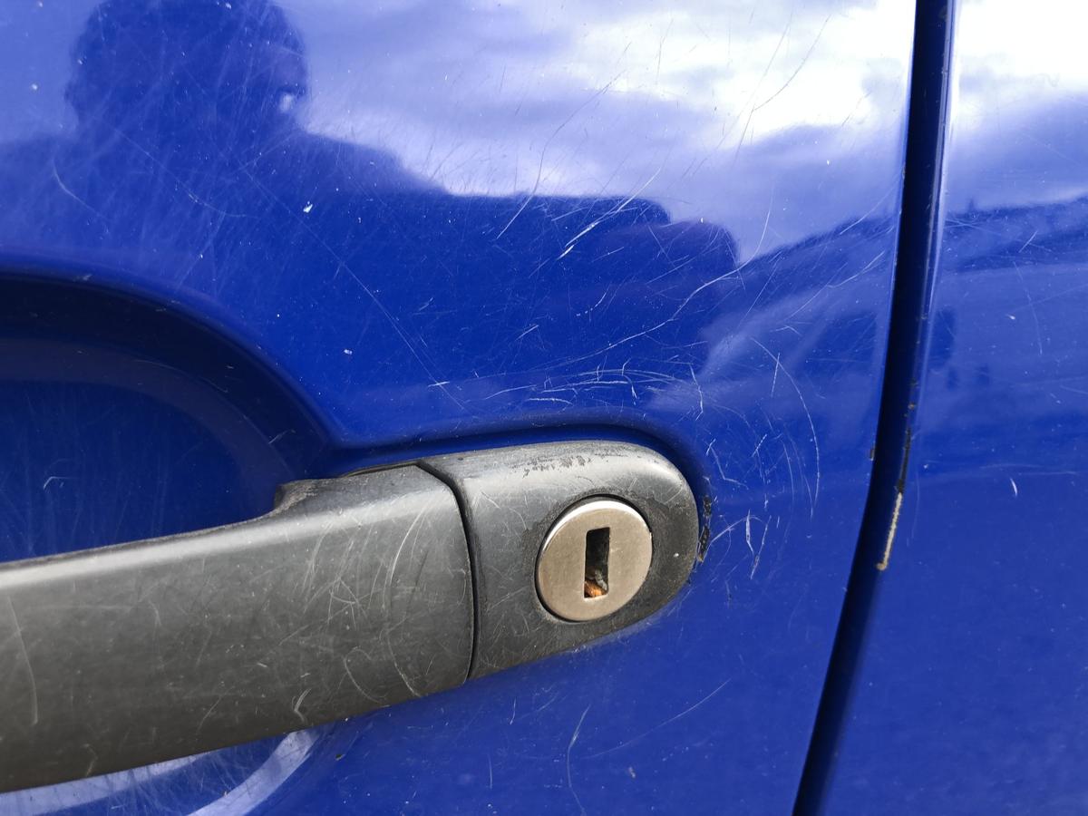 Skoda Fabia 6Y T&uuml;r vorn links Fahrert&uuml;r im Rohbau LF5K Dynamic Blau