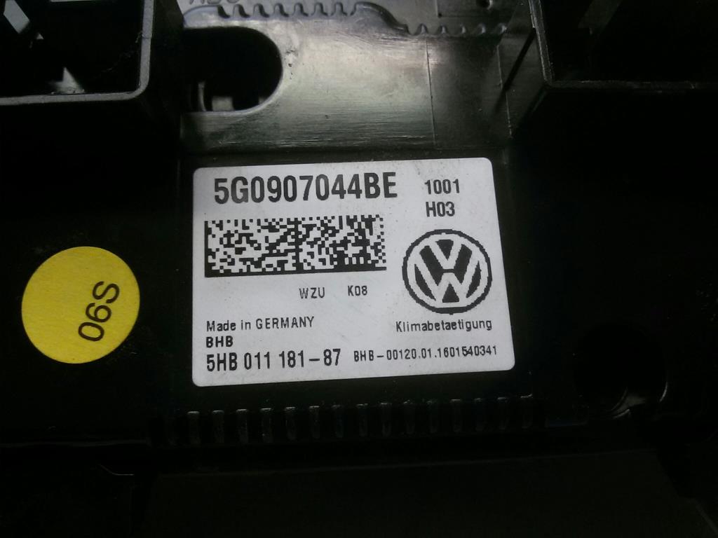 VW Golf 7 5G 5G0907044BE Heizungsregulierung Klimaautomatik original BJ2016