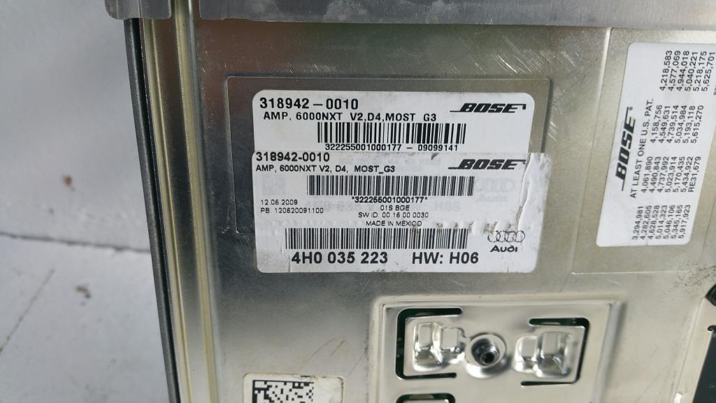 Audi A8 4H Bj.10 orig. BOSE Verstärker Audiosystem 4H0035223
