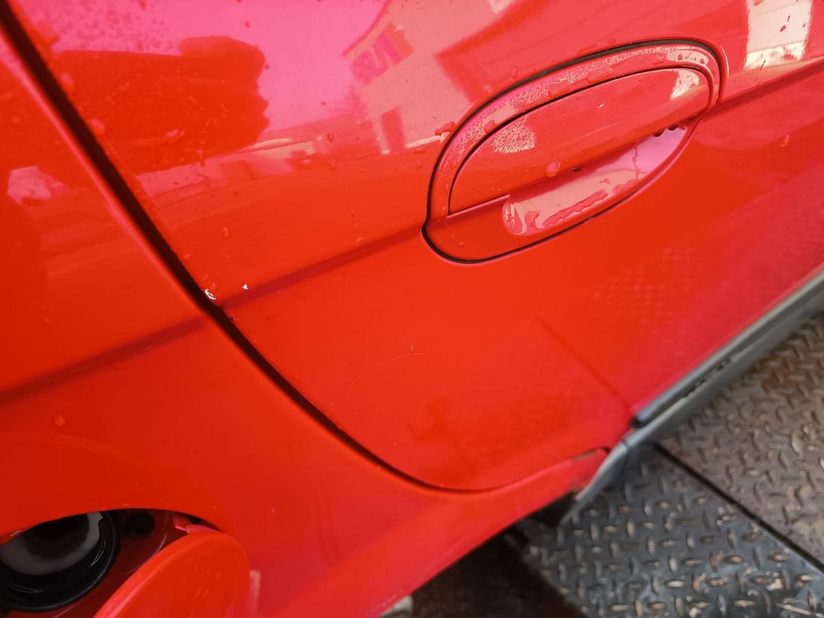 Chevrolet Matiz M200 original T&uuml;r hinten rechts Fond 71U Super red Bj 2009