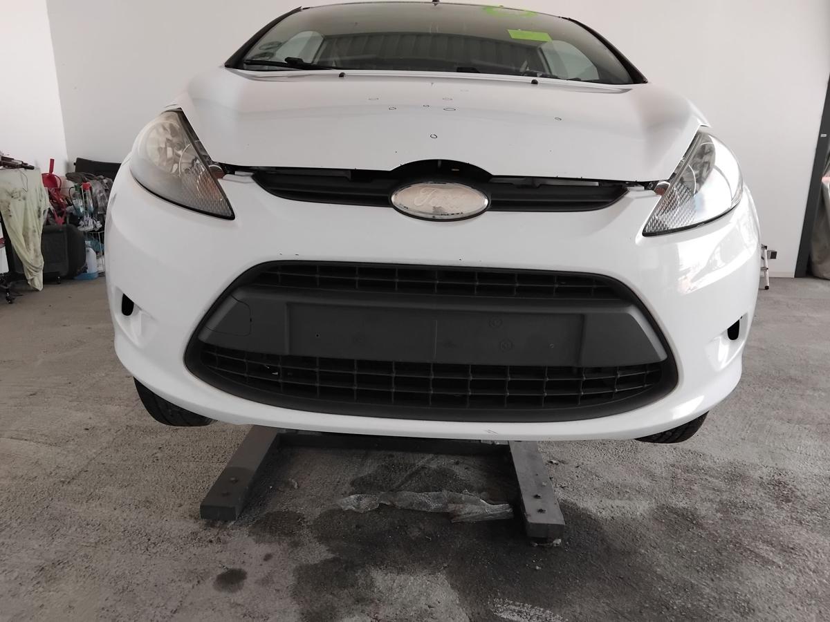 Ford Fiesta JA8 original Stossfänger Stoßstange vorn frostweiß BJ2009