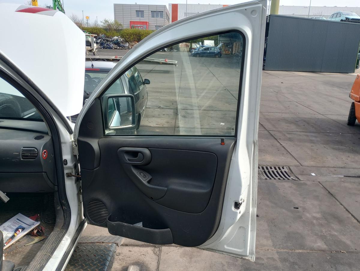 Opel Corsa C Combo Kasten orig Tür rechts Beifahrer Y474 Casablancaweiß Bj 2010