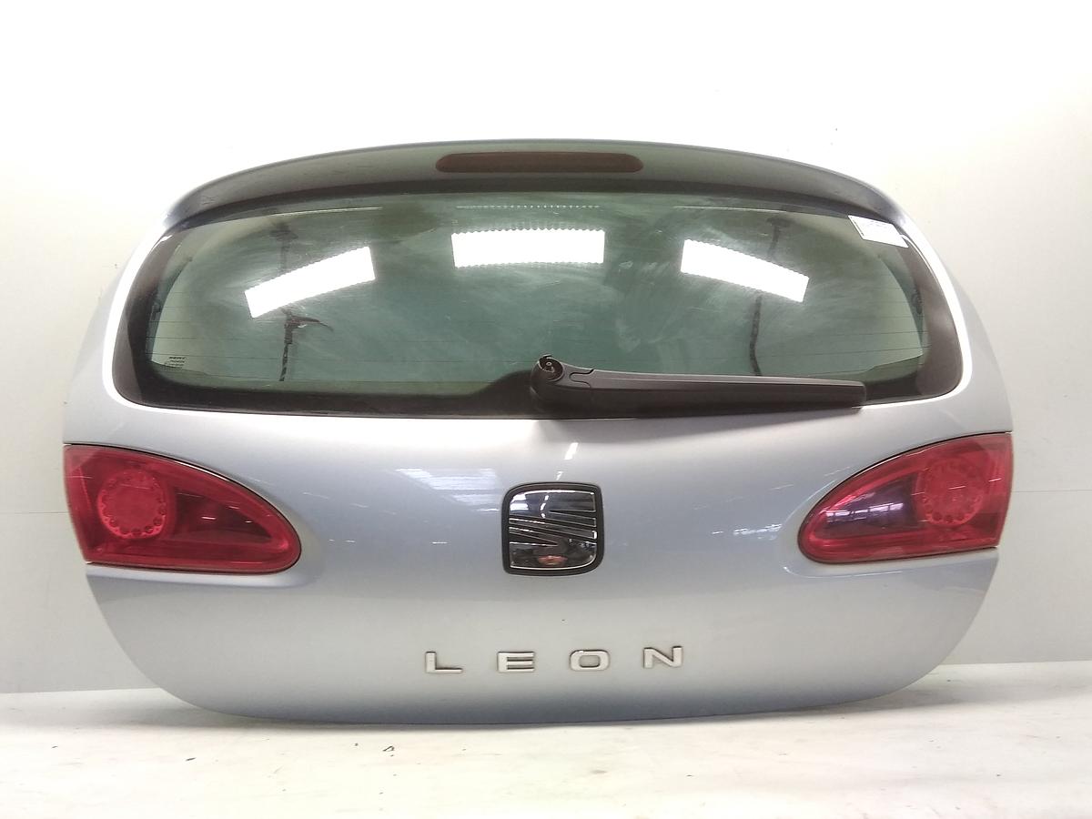 Seat Leon 1P original Heckklappe mit Heckscheibe LS7Y Lunasilber