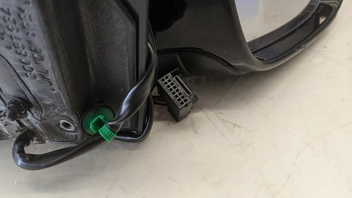 VW Passat 3C Variant Außenspiegel rechts elektrisch L041 schwarz