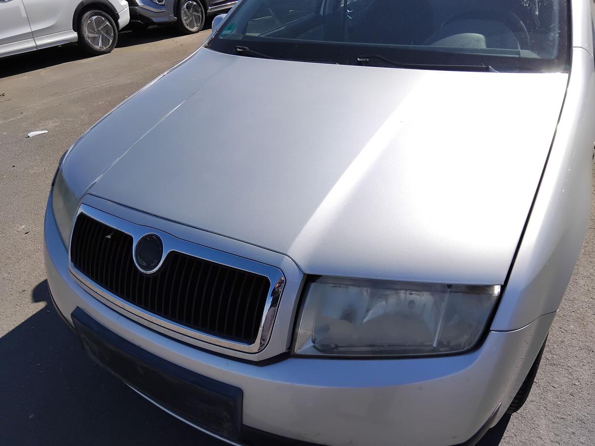 Skoda Fabia 1 6Y Motorhaube Deckel vorn diamantsilber 9102 LF7T BJ2001 mit Grill