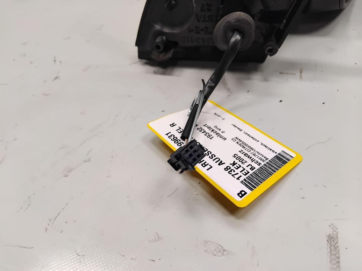 Citroen C3 original Au&szlig;enspiegel rechts elektrisch unbeheizt 3polig BJ2005