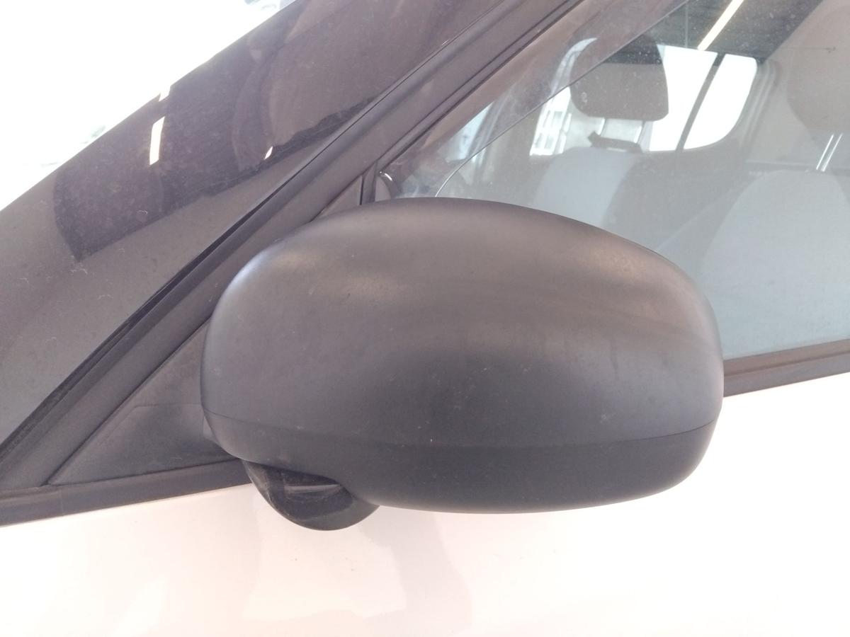 Skoda Fabia 2 5J original Außenspiegel links manuell schwarz unlackiert BJ2011