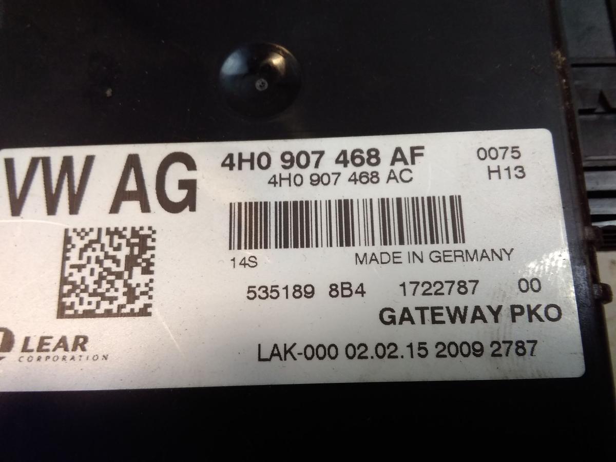 Audi A8 D4 4H original Diagnose Interface Datenbus Gateway 4H0907468AF BJ2015