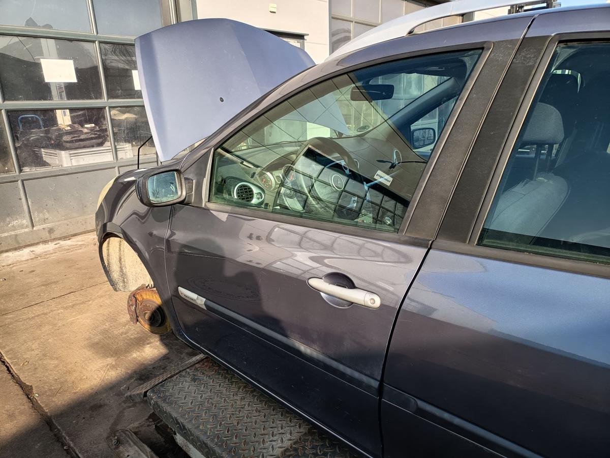 Renault Clio III Kombi original T&uuml;r vorne links TEJ47 Blue Gris Baujahr 2008