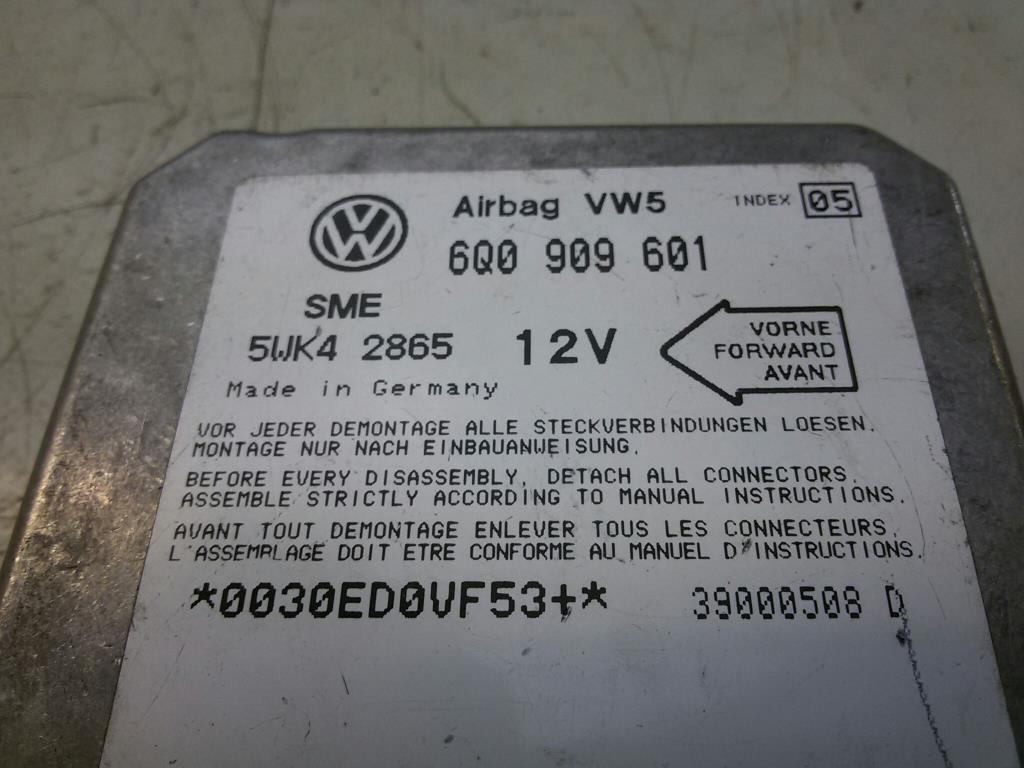 VW Lupo 6X Steuergerät Airbag 6Q0909601 5WK42865 SIEMENS BJ2000