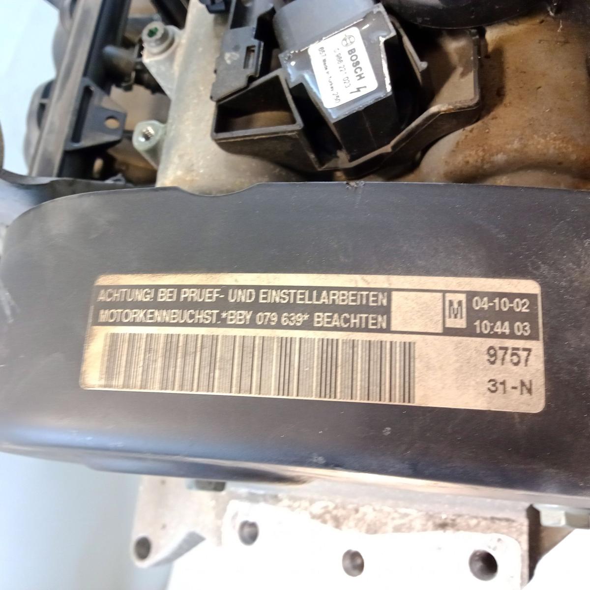 Skoda Fabia 6Y Motor Engine BBY 1.4 55kw 71911km BJ2003